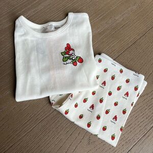 H&M My Melody Strawberry Pajamas Size 11 Girl RUNS SMALL Kids PJs NWT!!